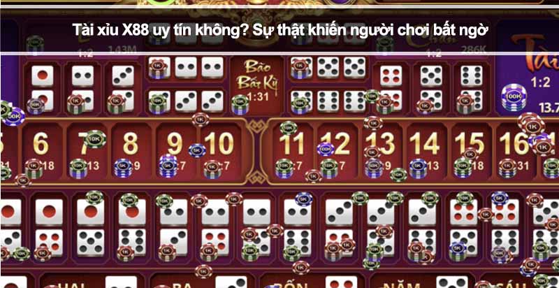 Tài xỉu X88 uy tín không? Sự thật khiến người chơi bất ngờ