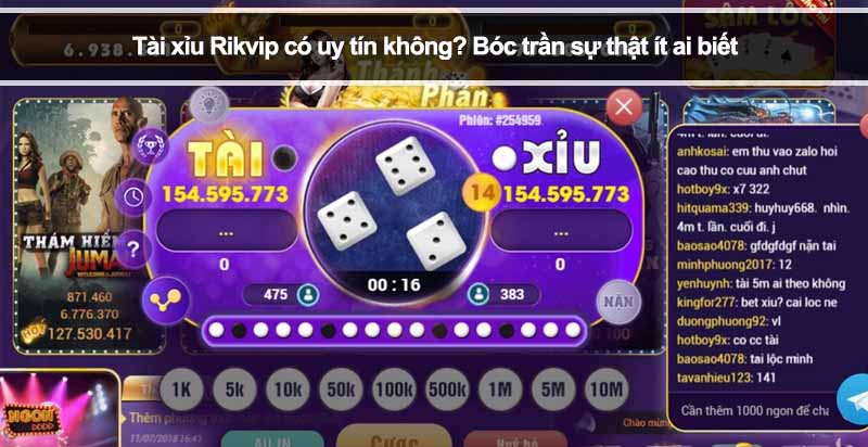 Tài xỉu Rikvip có uy tín không? Bóc trần sự thật ít ai biết