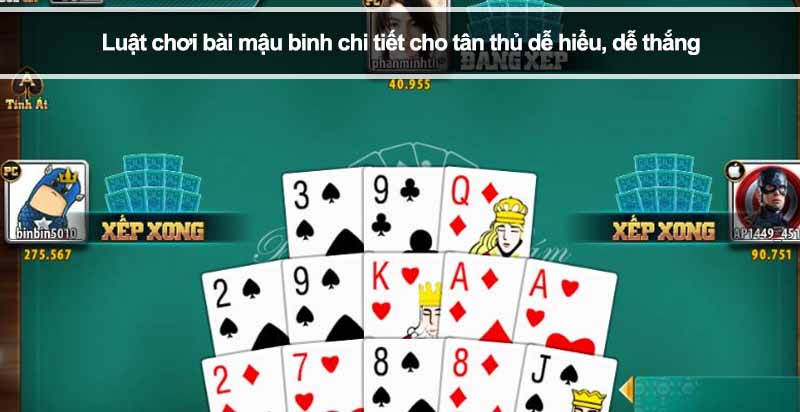 Luật chơi bài mậu binh chi tiết cho tân thủ dễ hiểu, dễ thắng